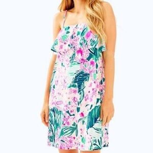 Lilly Pulitzer Pink and Green Mini Dress
